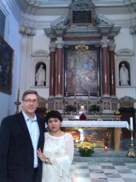Davide Vivian e Carla Orepeza da Imperia prima del loro matrimonio il 18_04_2015